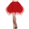DRESSTELLS Donna Balletti Danza Tutu Gonna Annata di 50 Cocktail Swing Principessa Sottogonna Tulle,Black L