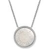 Engelsrufer Collana da donna in argento sterling con ciondolo a forma di rosa dei venti in madreperla, chiusura a moschettone, regolabile in tre lunghezze, senza nichel, 42 cm, Argento sterling,