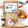 asiafoodland.de asiafoodland - Torta di riso naturale - Bastoncini di riso - Torta di riso - Tagliatelle di riso - per es. Tteok-bokki/Topokki, 1 confezione (1 x 400g)