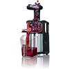 MPM MSO-12M Estrattore a Freddo di Frutta e Verdura, Bassa velocità 60 RPM, Spremiagrumi Lento, Bocca Larga, Funzione Inversa, Inossidabile, 150W, 120 W, 0.8 Litri, Nero/Acciaio Inox