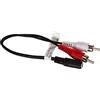 Goobay 50092 Cavo Adattatore Audio, Presa da 3.5mm a Connettore Jack a RCA, Nero, Lunghezza del cavo 0.2 m