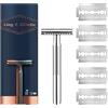 King C. Gillette Rasoio + 5 Lamette Di Ricambio