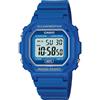 Casio Orologio Quarzo Unisex, misura cassa 42.00mm con quadrante LCD Digitale e cinturino Blu in Plastic/Resin Strap F-108WH-2AEF