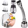 Shao hua 2 Pezzi Dispositivo Aeratore del rubinetto,Rompigetto Rubinetto Cucina,Aeratore Rubinetto di Estensione Rubinetto,Testa Spruzzatore Filtro di Rubinetto Universale,Prolunga Flessibile in Acciaio INOX