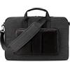 HP - PC Lightweight Borsa per Notebook fino a 15,6", Scomparto Computer o Tablet Dedicato, 3 Tasche ad accesso rapido e 8 nascoste, resistente all'acqua, tracolla removibile, grigio