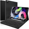 IVEOPPE Tastiera iPad Air 5 Generazione, Tastiera iPad Air 4 Generazione, Cover iPad Pro 11 con Tastiera, Cover Tastiera Bluetooth Layout Italiano per iPad Pro 11 4/3/2/1 Gen, Nero