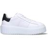 HOGAN - H-STRIPES Sneaker donna bianca/nera in pelle