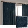 Yard Heavy Chenille Coppia Di Tende Piega A Matita - Foderate Filtrante Per La Luce Velluto Morbido Tende (Marina - Larghezza 168 x Lunghezza 137cm)