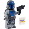LEGO Star Wars: Minifigura Guerriero Lealista Mandaloriano con Pistole Gemelle e Mantello, Grigio