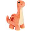 Small Foot Dinosauro Rosso Dino, 19 cm, Tessuto a Coste, Stoffa Come ausilio per la Nanna, Animale di Peluche per Bebè e Bambini Piccoli, 12685, Colore Coloured