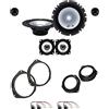 IPNOSIS Kit 6 Casse ALPINE SXE-1750S + SXE-1025S per Fiat 500 dal 2007 al 2016 con 2 Supporti Anteriori, 2 Supporti Posteriori e 4 Connettori