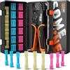 SOMELINE Set di Pinza Crimpatrice Connettori Elettrici, 3 Tipi [0,34-6 mm²] Connettori di Testa Termorestringenti, Capicorda Elettrici a Crimpare, Pinza per Capicorda, Pinza Elettricista