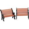 LEMAX Set 2 Panchine Parco Villaggio Natalizio