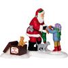 LEMAX Set Babbo Natale E Gattini Santa And Kittens