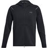 Under Armour Fua Unstoppable Flc Fz Felpa Zip Capp Nera Uomo