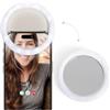 Livoo - Ring Light per telefono con specchio DOS205 - ingrandimento x3, 3 modalità luminose, ø7 cm, 36 LED