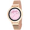 Liu Jo SWLJ057 Orologio digitale al quarzo da donna con cinturino in acciaio inossidabile oro rosa, oro, Elegante