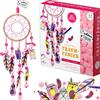 Creanino Set Fai da Te Acchiappasogni per Bambini | Kit Acchiappasogni | Set Fai da Te per Ragazze (Rosa)