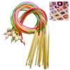 SSyang 12 Pezzi Uncinetto Tunisino con Cavo, Set di Uncinetti di Bambù, Uncinetti Tunisini con Corda in Plastica Colorata, Uncinetti Afgani da 3-10mm,Uncinetti Tunisini per Coperte,Maglione,Sciarpe