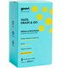 GOOVI Integratori Alimentari TASTE, DRAIN & GO Drena e Reintegra - Zenzero & Lime 24x20ml - Integratore Drenante