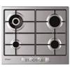 Candy - Piano Cottura A Gas Chg 6br4 Wx 59,5cm-acciaio Inox