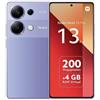 XIAOMI - Redmi Note 13 Pro 4G 256GB 8GB Ram Display 6.67'AMOLED Doppia SIM USB tipo-C 5000 mAh Fotocamera 200 Mpx Android 13 Lavender Purple - SPEDIZIONE GRATUITA