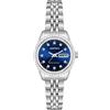 Armitron Orologio da polso da Donna, 75/2475, impreziosito da veri cristalli, funzione datario, Argento/Blu Navy