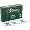 leone-dell'era Fermagli Leone in acciaio zincato N. 5 1,1x49 mm rotondi zinco brillante scatola da 100 pz. - FZ5