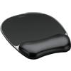 Fellowes Tappetino mouse con poggiapolsi FELLOWES Crystal Gel nero 20,2 x 23,5 x 2,5 cm - 9112101