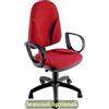Unisit Sedia operativa girevole Unisit Team TMTMI Eco smart - schiuma sagomata - rivestimento Eco rosso - TMTMI/ER