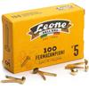 astra Fermacampioni Dell'Era in acciaio testa bombata N.5 25 mm ottone scatola da 100 pz. - FC5