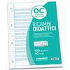 blasetti Ricambi rinforzati in PVC Blasetti Didattico per quaderni ad anelli A4 - 100 g/m2 - 40 ff - 0C - 7433