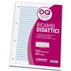 blasetti Ricambi rinforzati in PVC Blasetti Didattico per quaderni ad anelli A4 - 100 g/m2 - 40 ff - 0Q - 7435