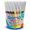 giotto Pennarelli GIOTTO Turbo Maxi punta grossa in fibra 5 mm assortiti barattolo da 48 - 521400