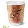 scatolificio del garda Bicchiere 3 oz (85 ml) in cartoncino Bio Scatolificio del Garda - fantasia Palm Leaf - Conf. 50 pezzi - 300-60