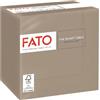 fato Tovaglioli piegati 2 veli Fato Smart Table pura cellulosa 24x24 cm - tortora conf. 100 pezzi - 82236003