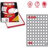markin Etichetta adesiva R/300 bianca 100fg A4 tonda diam.20mm (88et/fg) Markin - X210R300