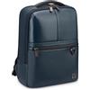Roncato Trial Dlx Zaino In Pelle Porta Pc 14 - 40,5x30x14 Cm - Blu Navy