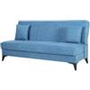 BellaHome Divano 3 posti bellahome abete blu 185x78x90 cm