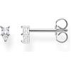 Thomas Sabo Orecchini da Donna a Forma di triangolo in Argento Sterling 925