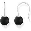 Thomas Sabo H2252-023-11 - Orecchini da donna in argento Sterling 925, Misura unica, Argento sterling, Ossidiana, Earrings Beads Black