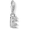 Thomas Sabo Charm Club White Zirconia Crown Charm 1796-051-14