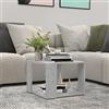 Generico Tavolino da Salotto Grigio Cemento 40x40x30cm Legno Multistrato Mobili, Tavoli (5,62KG)