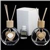 DLM Bomboniere DLM-31586 (Kit 6 Pezzi) Profumatore in Vetro Legno con Cuore Conchiglia Capasanta Cammino di Santiago Mare Diffusore per Ambienti Profumo bomboniera