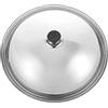 TOPBATHY Coperchio per pentola in acciaio inox, coperchio per wok, anti-bobina, spesso, coperchio universale per pentole, padelle e padella, 34/36/38/40 cm