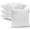 Flowen Cuscini per Divano 35x35 Imbottitura Cuscini 4 pezzi Interno Decorativi Quadrati Morbidi con Federe in Microfibra Bianca Anallergici Antiacaro Arredo Casa Salotto Letto Sfoderabili e Lavabili