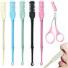 IKOPFLN 5 Pezzi Nose Hair Trimmer, 2 in 1 360° Rotanti Lame a Doppio Rasoio Peli Naso Taglia Peli Naso e Orecchie Adatto a Uomini e Donne, Colori Misti, Portate 1 un rasoio per sopracciglia
