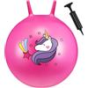 Hestya 50 cm Palla Tramoggia Spaziale di Unicorno Grande Pallone Gonfiabile per Saltare Palla Gigante Rimbalzante con Pompa Palla per Saltare con Maniglia Giocattolo per Gioco Yoga Giardino per Adulti