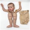 MineeQu 24 pollici Capelli disegnati a mano Già Kit dipinti realistiche Bambole reborn baby Parti Con pittura dettagliata Veins Lifelike Bambola neonata sveglia Kits Corpo in tessuto e Occhi inclusi