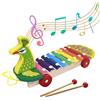 HIUOUIH Xilofono Bambini 8 Toni Xilofono Colorato Strumenti Musicali in Legno con 2 Mazze Xylophone per Bambini 1 2 3 Anno Giocattoli Musicali